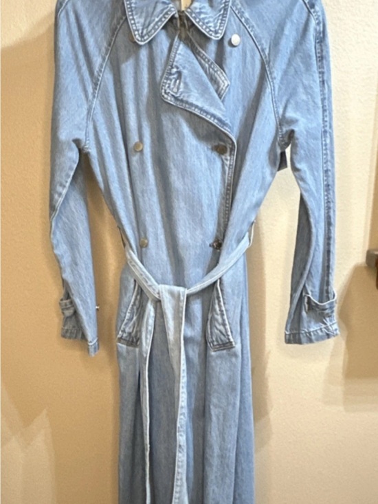 Universal Thread Jackets & Blazers - NWT DENIM S Trench Coat Jacket Western chic Festival Fun Classy Country